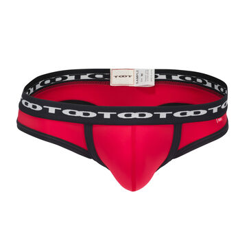 Chain Logo Bikini Thong,red, small image number 0