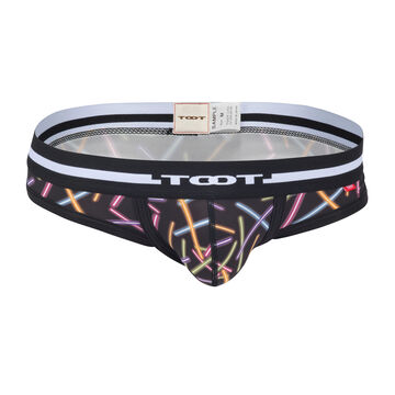 Neon Print Thong,black, small image number 0