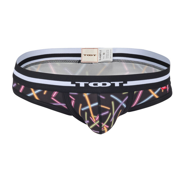 Neon Print Thong,black, medium image number 0