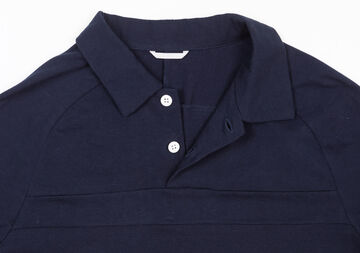 Chest Line Short-Sleeve Shirt,navy, small image number 6