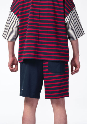 Marine Stripe Shorts,red, small image number 2