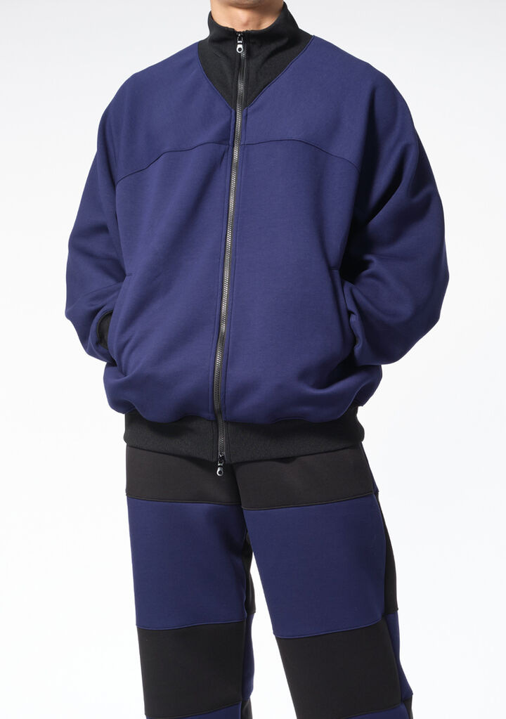 Two-tone Track Jacket,navy, medium image number 3