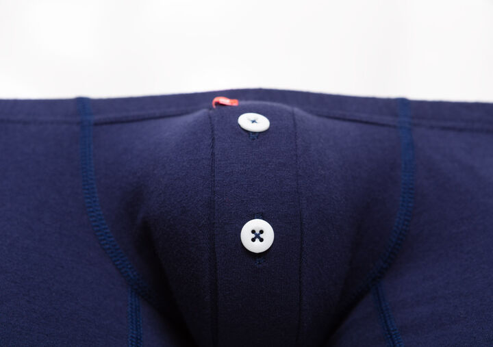 Cotton Long Boxer,navy, medium image number 8