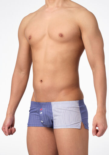 Dual Stripe Fit-trunks,blue, small image number 1