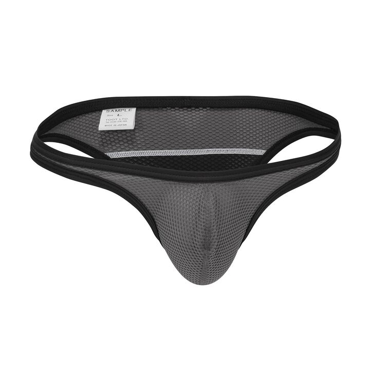 Bump Mesh Two-tone Bikini,darkgray, medium image number 0