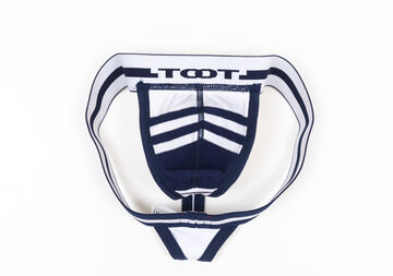 Horizontal-Irregular-Stripe Thong,white, small image number 10