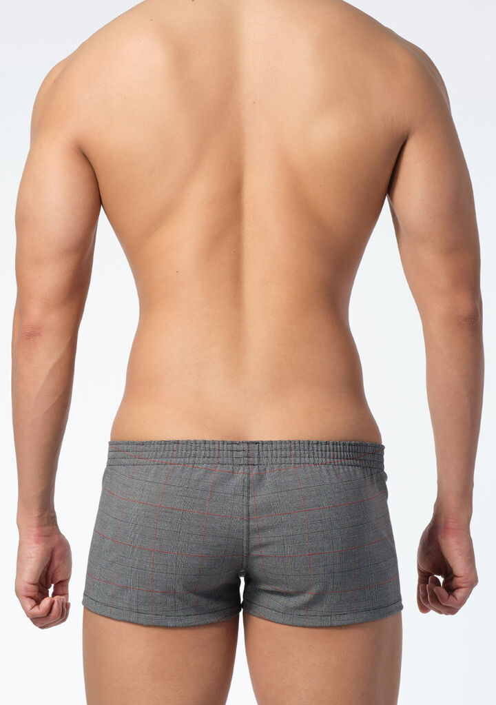 Glen Check Stretchable Trunks,gray, medium image number 2