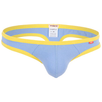 Cotton Half-Bikini Thong,saxe, small image number 0