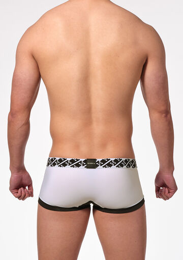 Emblem Print Boxer,white, small image number 2