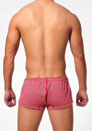 Delave Seersucker Fit Trunks,レッド, small image number 2