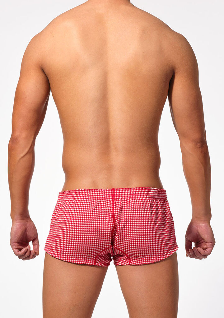 Delave Seersucker Fit Trunks,red, medium image number 2