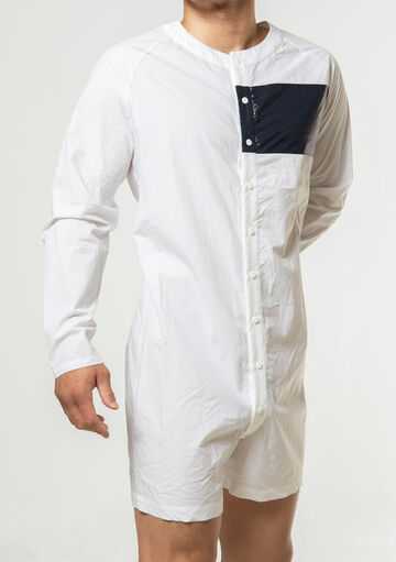 Solid Union Suit,white, small image number 4