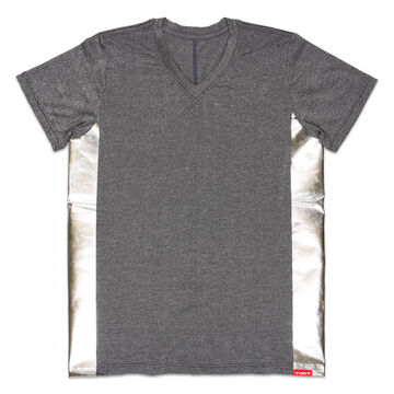 Side metallic lame T,silver, small image number 0