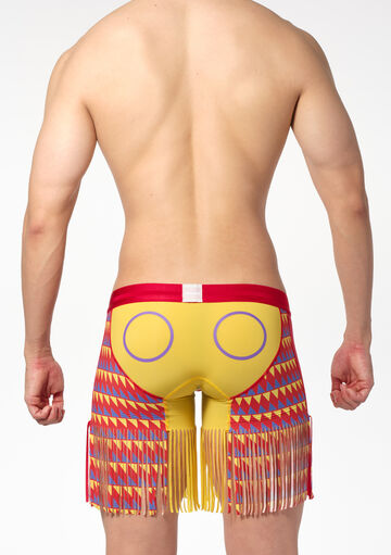 Fringed Hem Boxer,red, small image number 2