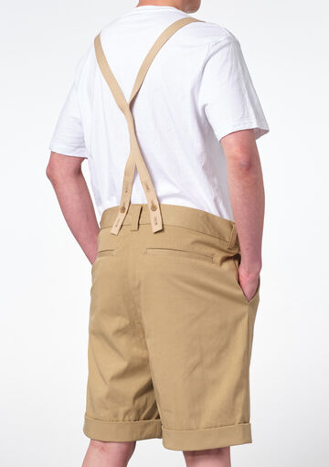 Suspender Chino Shorts,beige, small image number 2