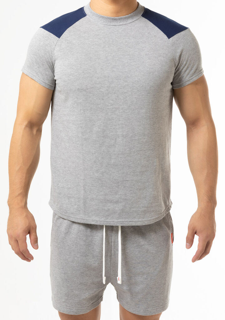 Cotton Jersey T-shirt,gray, medium image number 1