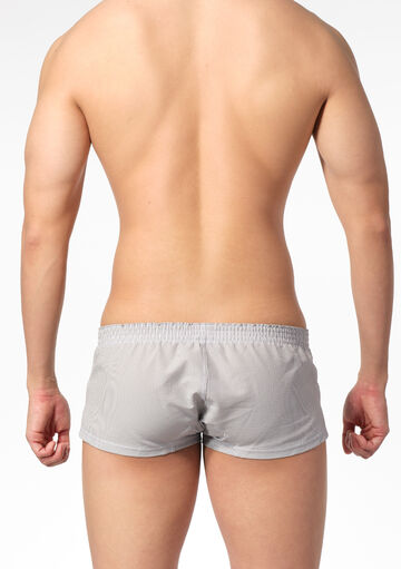 Striped Seersucker Fit Trunks,gray, small image number 2