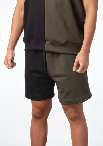 Two-tone Colored Shorts,khaki, small image number 1