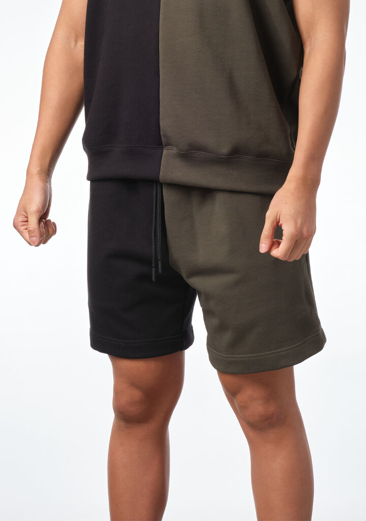 Two-tone Colored Shorts,khaki, medium image number 1