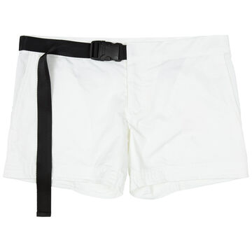 Solid Buckle Short Pants,, small image number 0