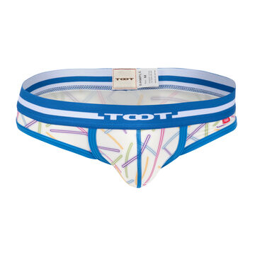 Neon Print Thong,blue, small image number 0