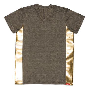 Side metallic lame T,gold, small image number 0