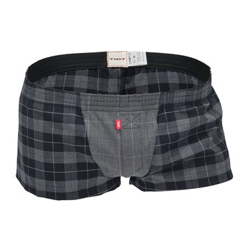 Glen Check Stretchable Trunks,black, small image number 0