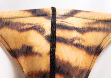 TIGER Pattern Thong,brown, small image number 6