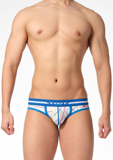 Neon Print Thong,blue, small image number 1