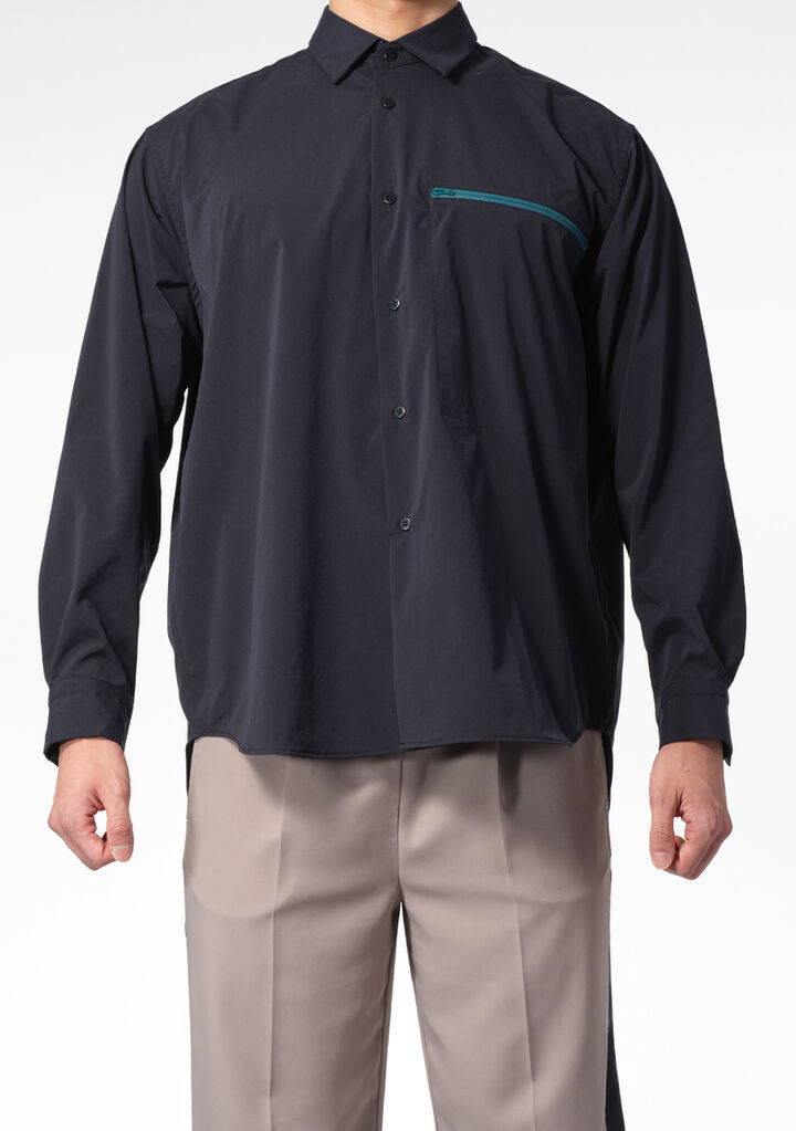 Solid-Man Shirt,navy, medium image number 1