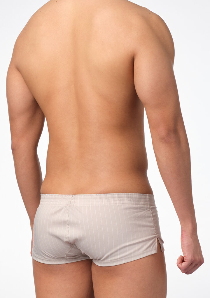 Dual Stripe Fit-trunks,beige, medium image number 2