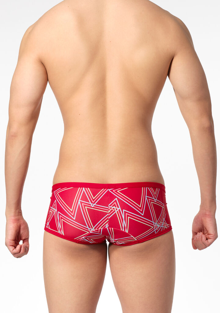 Triangle Line Swim Boxer,red, medium image number 2