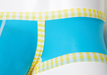 Gingham Binder boxer,turquoise, small image number 5