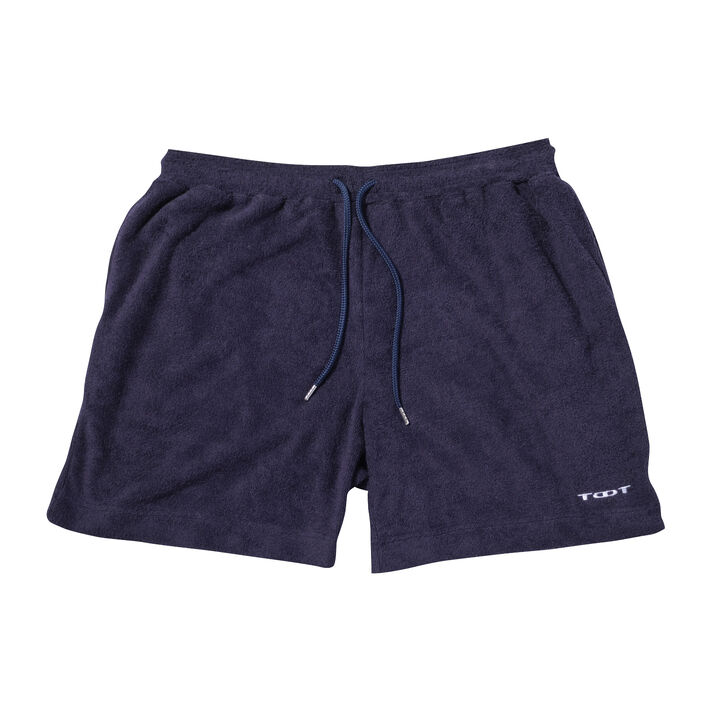 Relaxing Pile Shorts,navy, medium image number 0