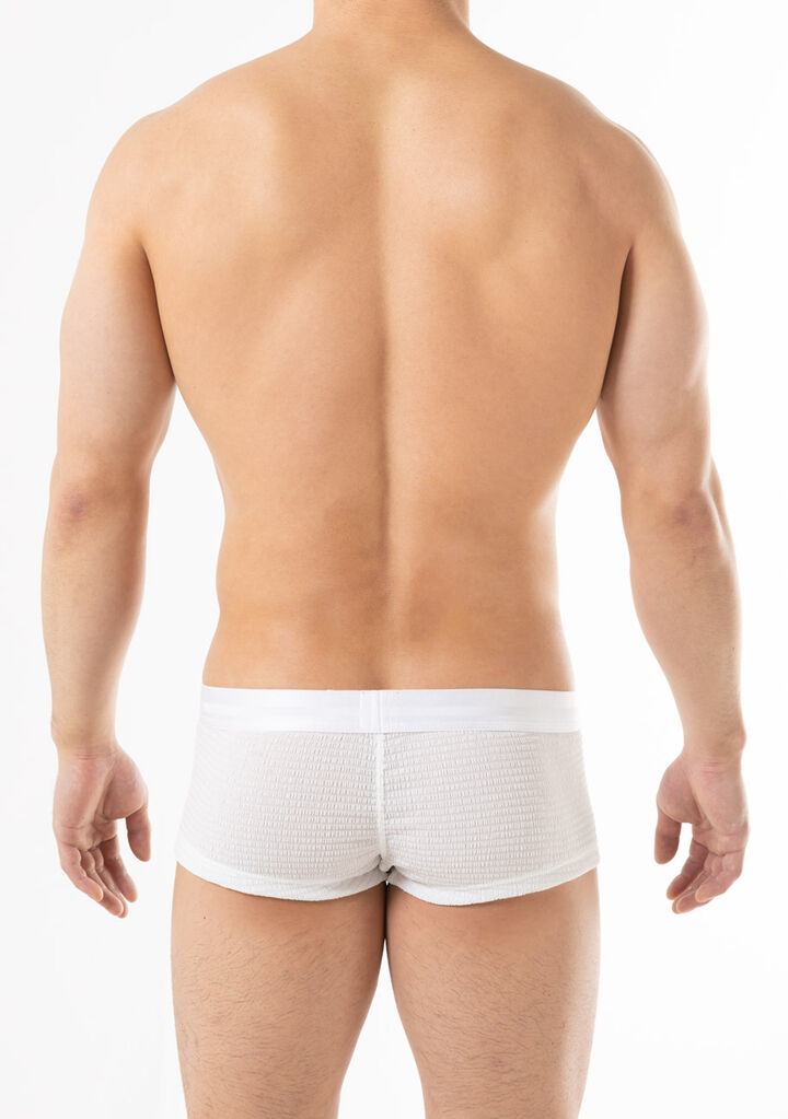 Willow Crepe Fit-Trunks,white, medium image number 3