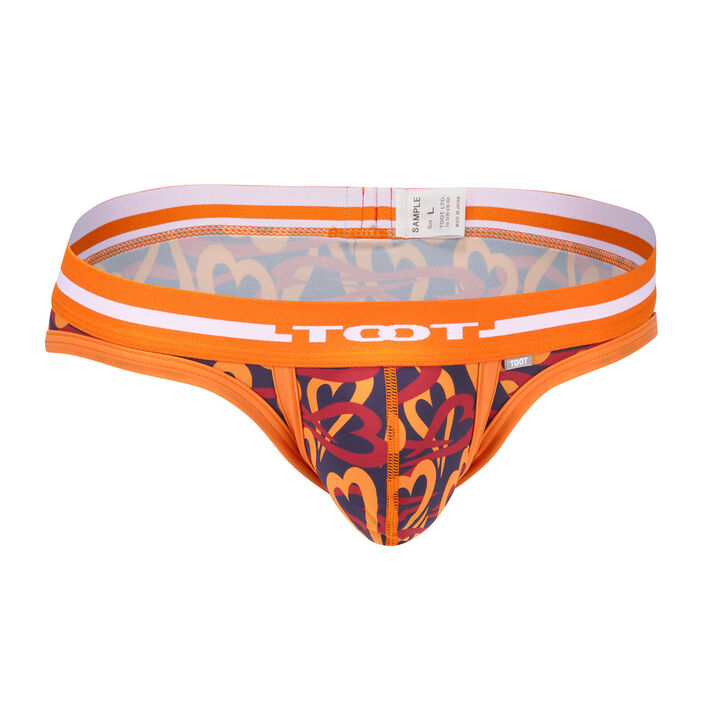 Heart Camo Bikini,orange, medium image number 0