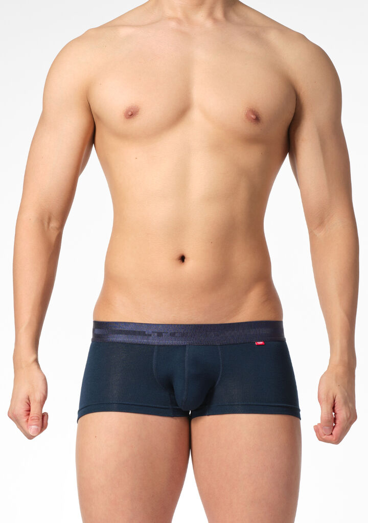 High-functionality Material Micro Boxer,navy, medium image number 1