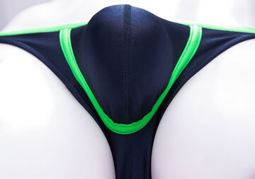 Front Cup Bikini Swim,navy, small image number 9