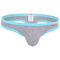 Cotton Half-Bikini Thong,gray, swatch