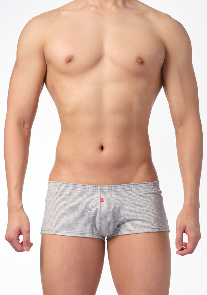 Airy Seersucker Fit Trunks,gray, medium image number 1