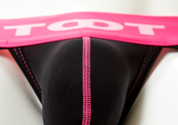 Thin-Skinned Neon Cup Bikini,black, small image number 7