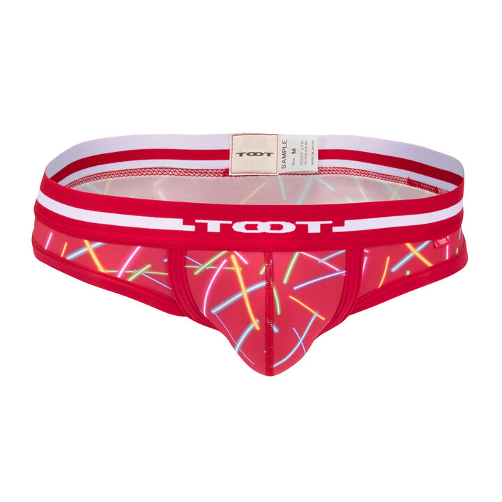 Neon Print Thong,red, medium image number 0