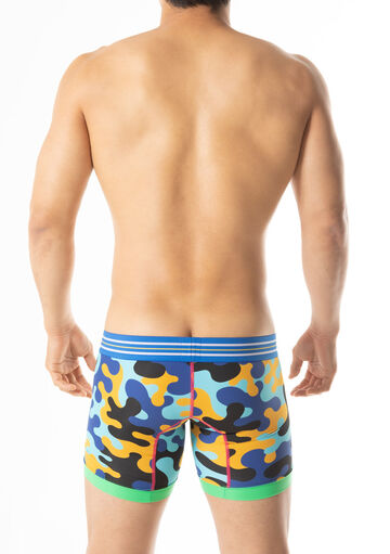 Vivid Camo Long Boxer,blue, small image number 3