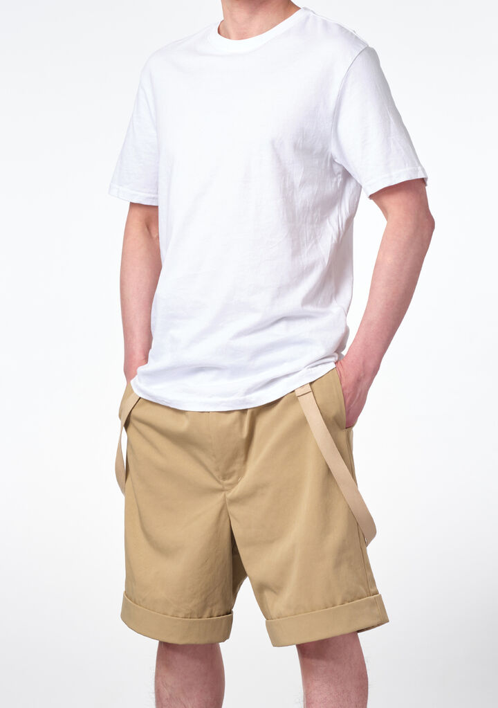 Suspender Chino Shorts,beige, medium image number 3