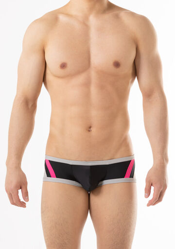 Frontal Cup Swim Boxer,black, small image number 1