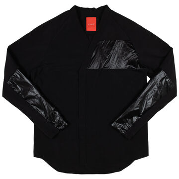 Solid Kimono Shirt,black, small image number 1