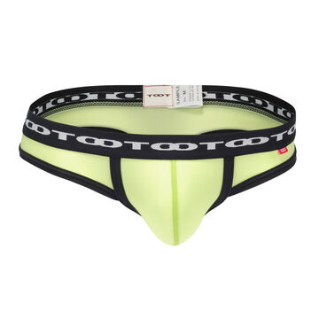 Chain Logo Bikini Thong,lime, small image number 0