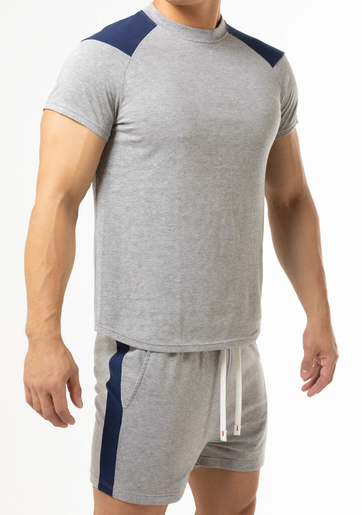Cotton Jersey T-shirt,gray, medium image number 4