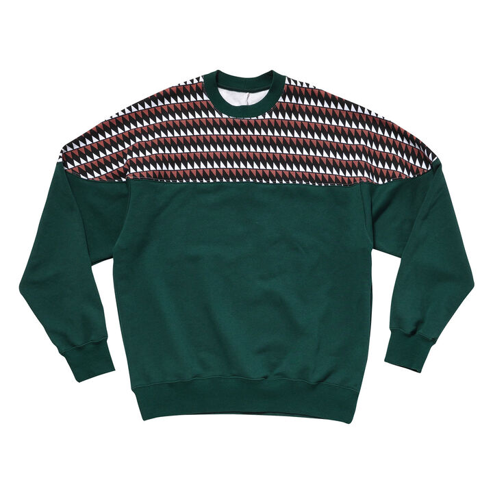 Tribal△ Pullover,green, medium image number 0