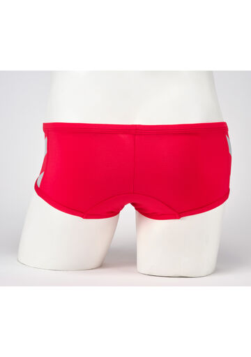 Diagonal Line & Logo Swim Boxer,red, small image number 3